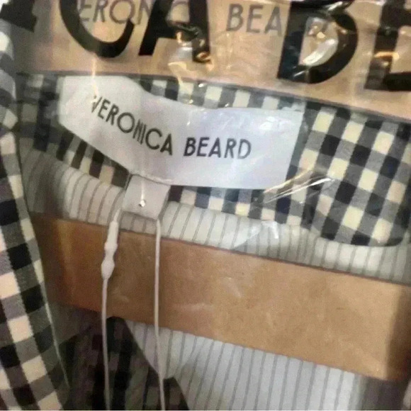 Veronica Beard Dickey Jacket Blazer Size 2 Black/Ecru Gingham Plaid Check - Picture 12 of 12